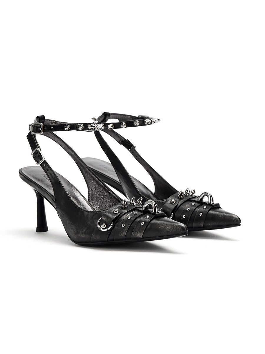 Black Rivet Highheels