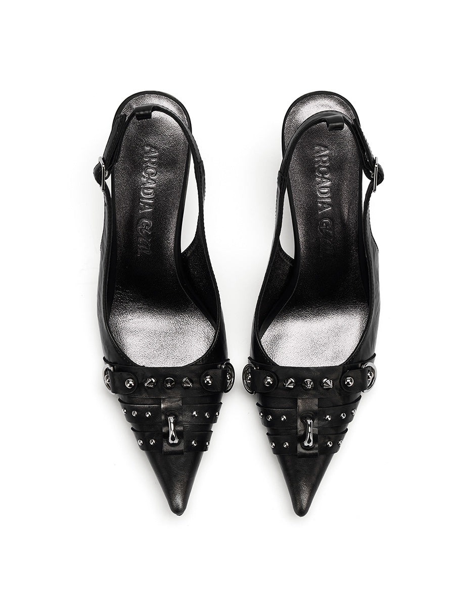 Black Rivet Highheels