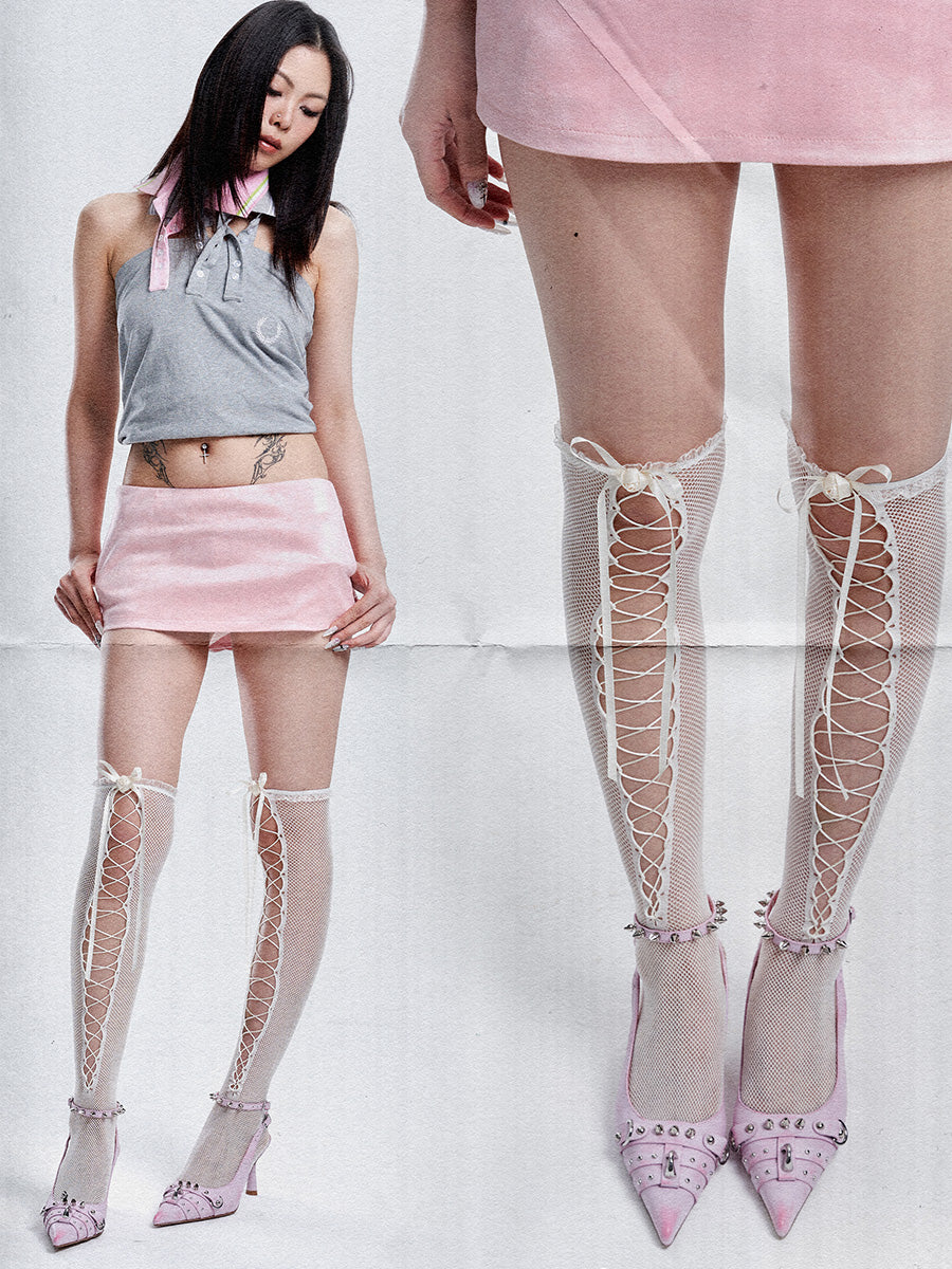 Pink Rivet Highheels