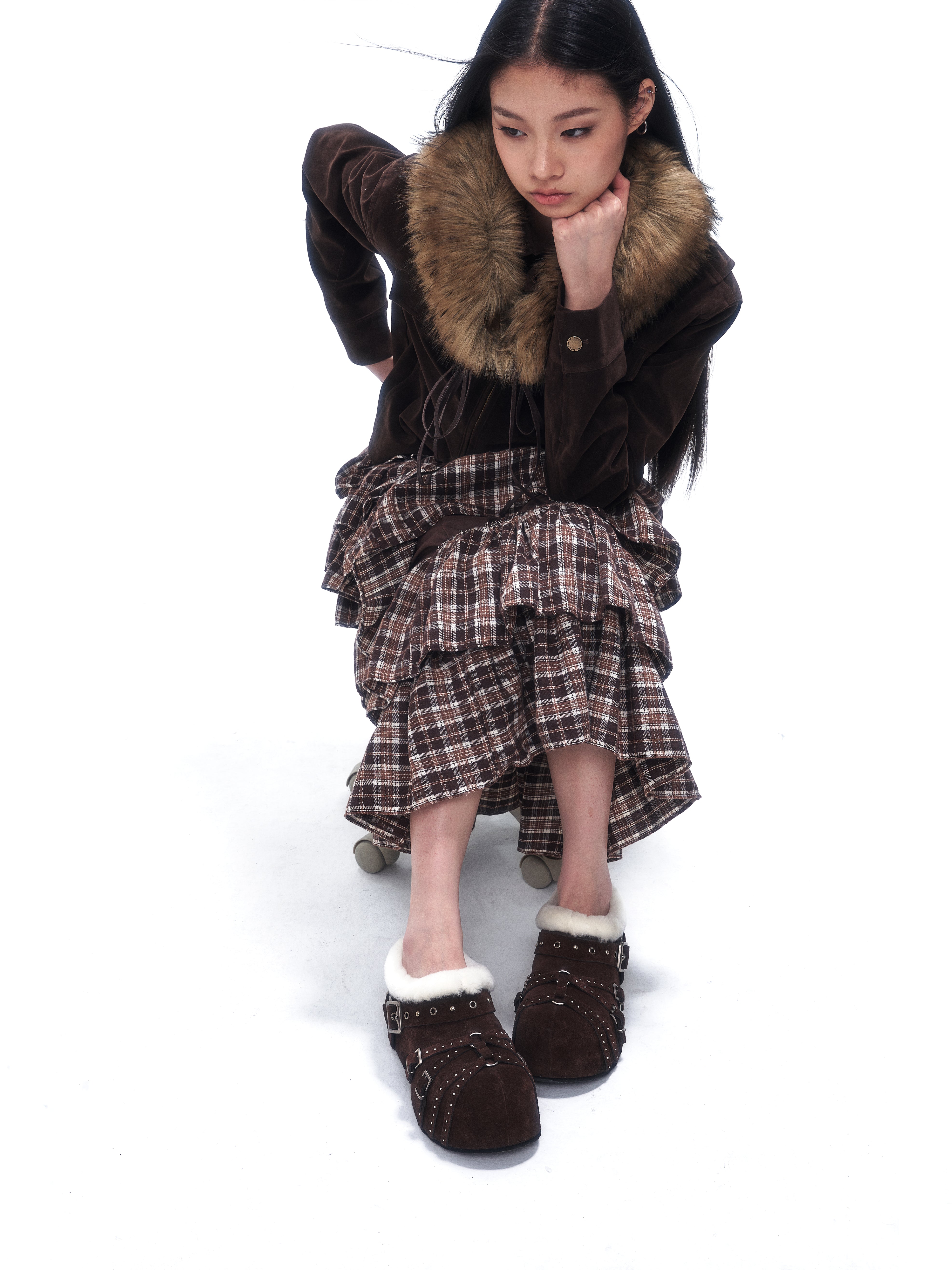 Brown Covertoe Slipper