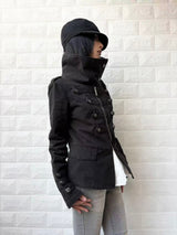 IMDELUSION "Regency Punk" Stacked-Neck Utility Jacket