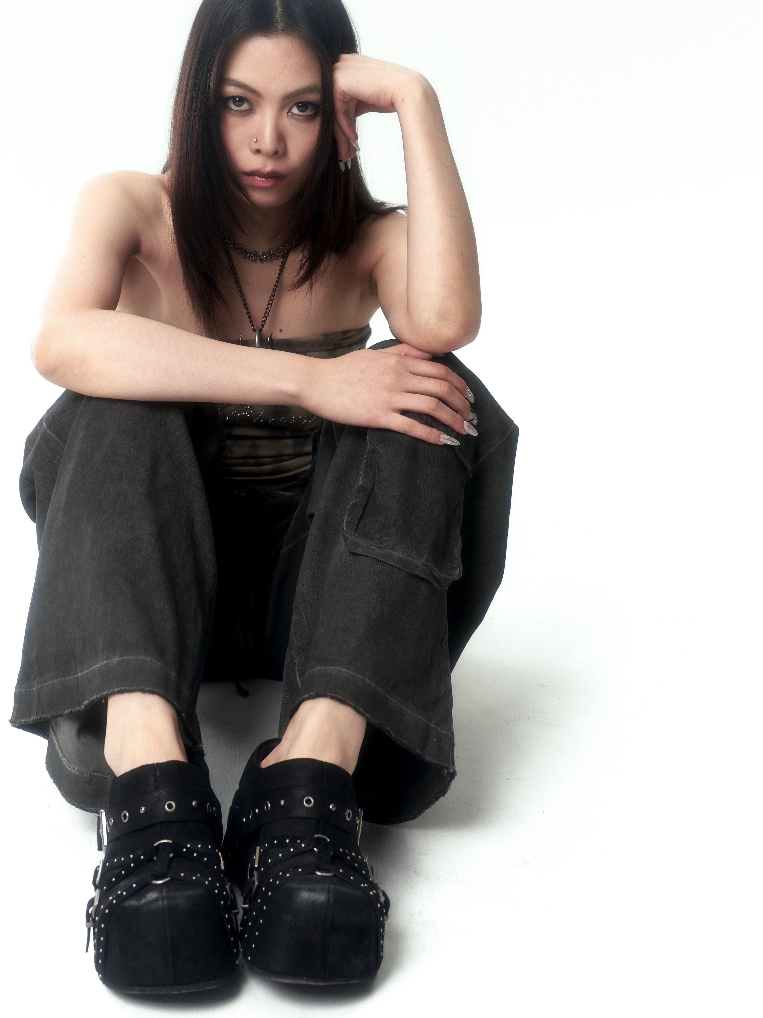 Black Covertoe  Slipper