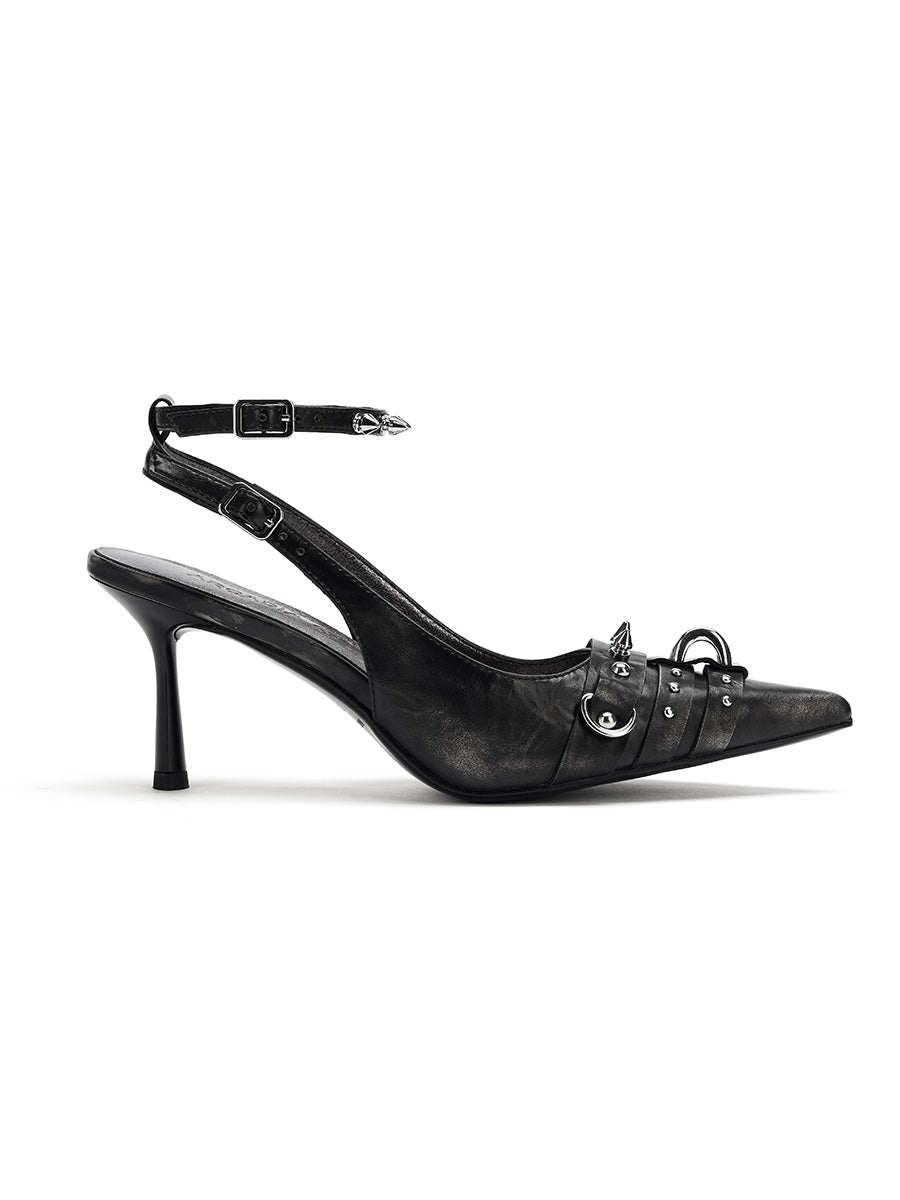 Black Rivet Highheels