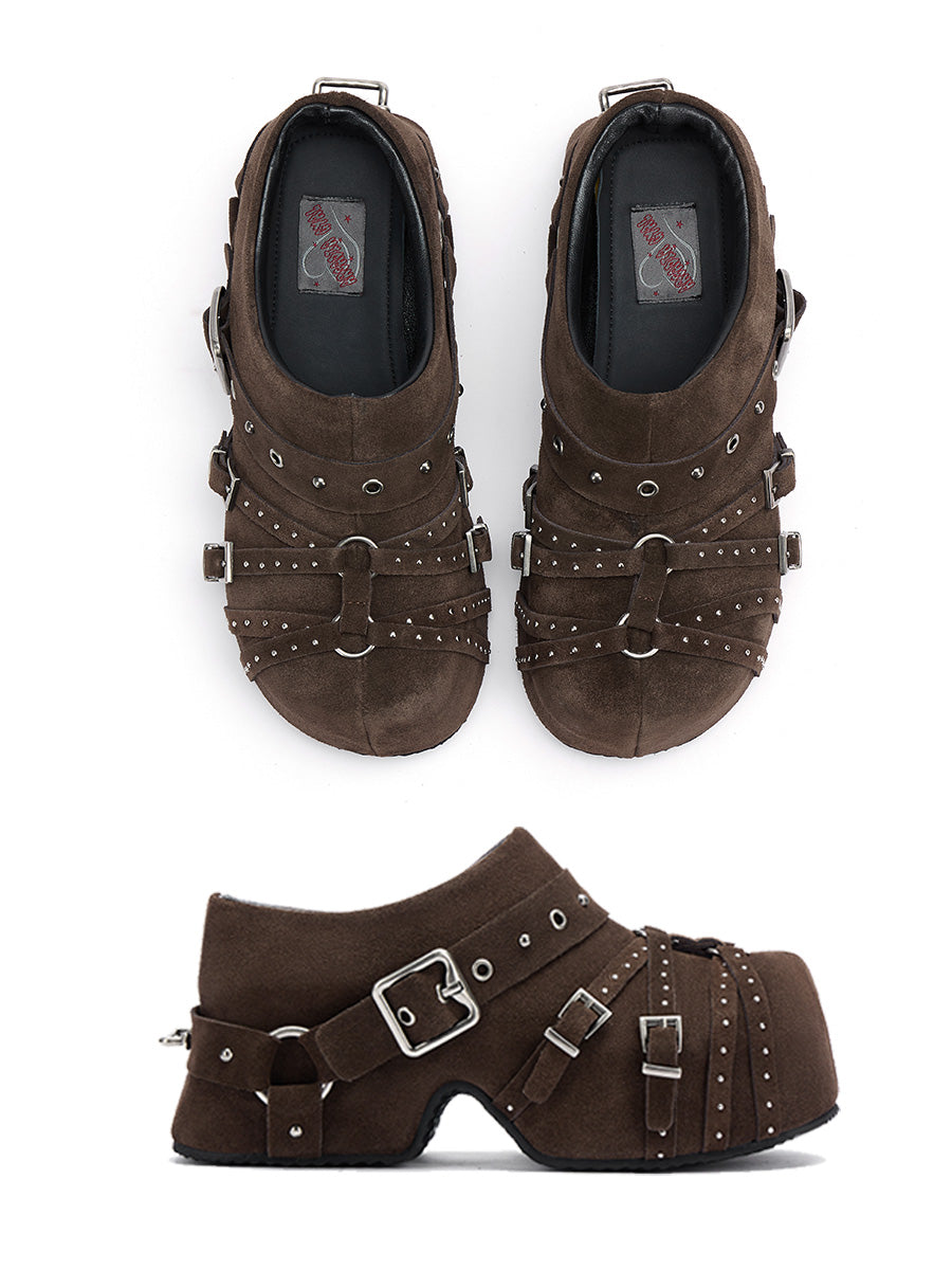 Brown Covertoe  Slipper