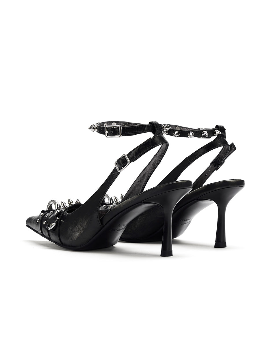 Black Rivet Highheels