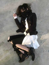 IMDELUSION "Regency Punk" Stacked-Neck Utility Jacket