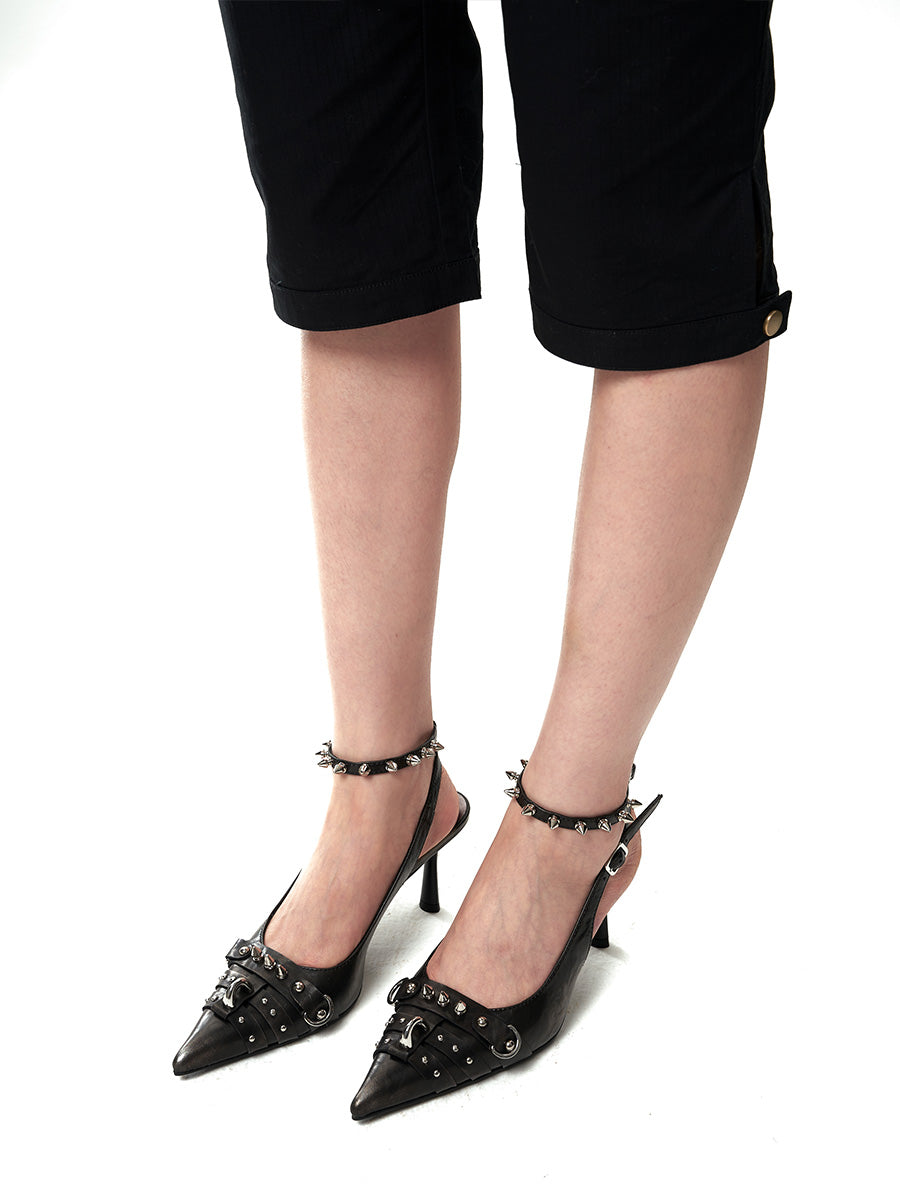 Black Rivet Highheels