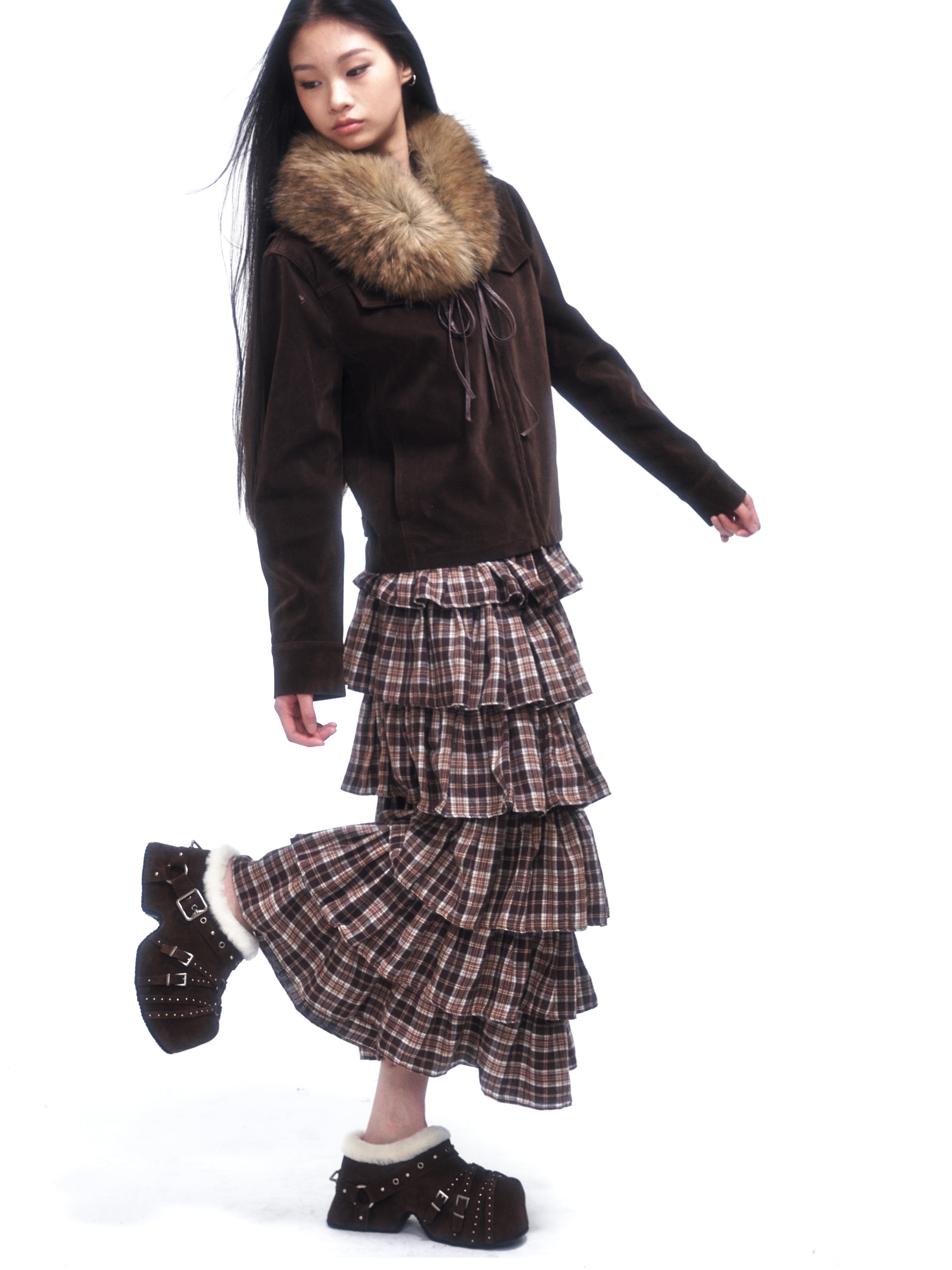 Brown Covertoe  Slipper